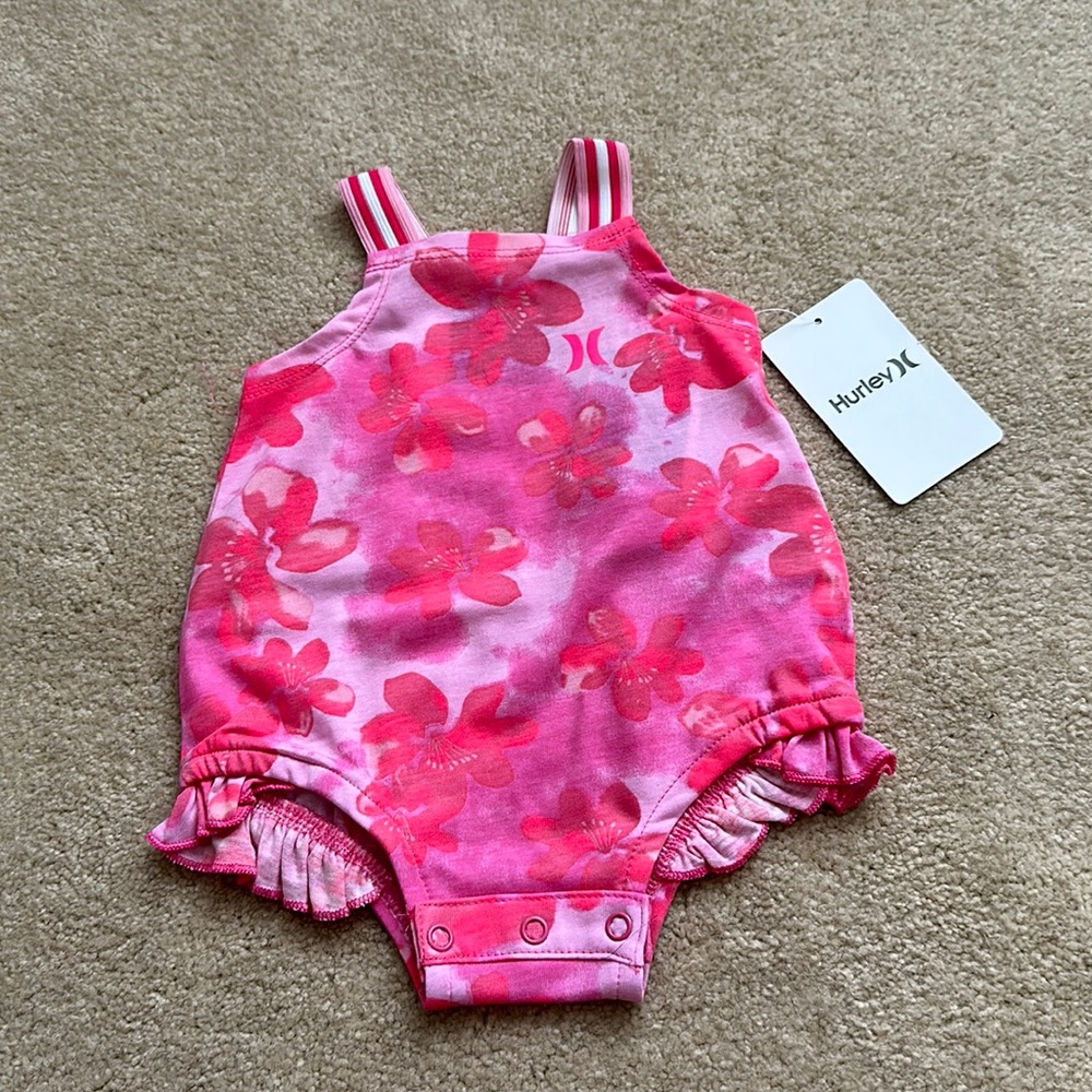 Hurley baby girl onesie